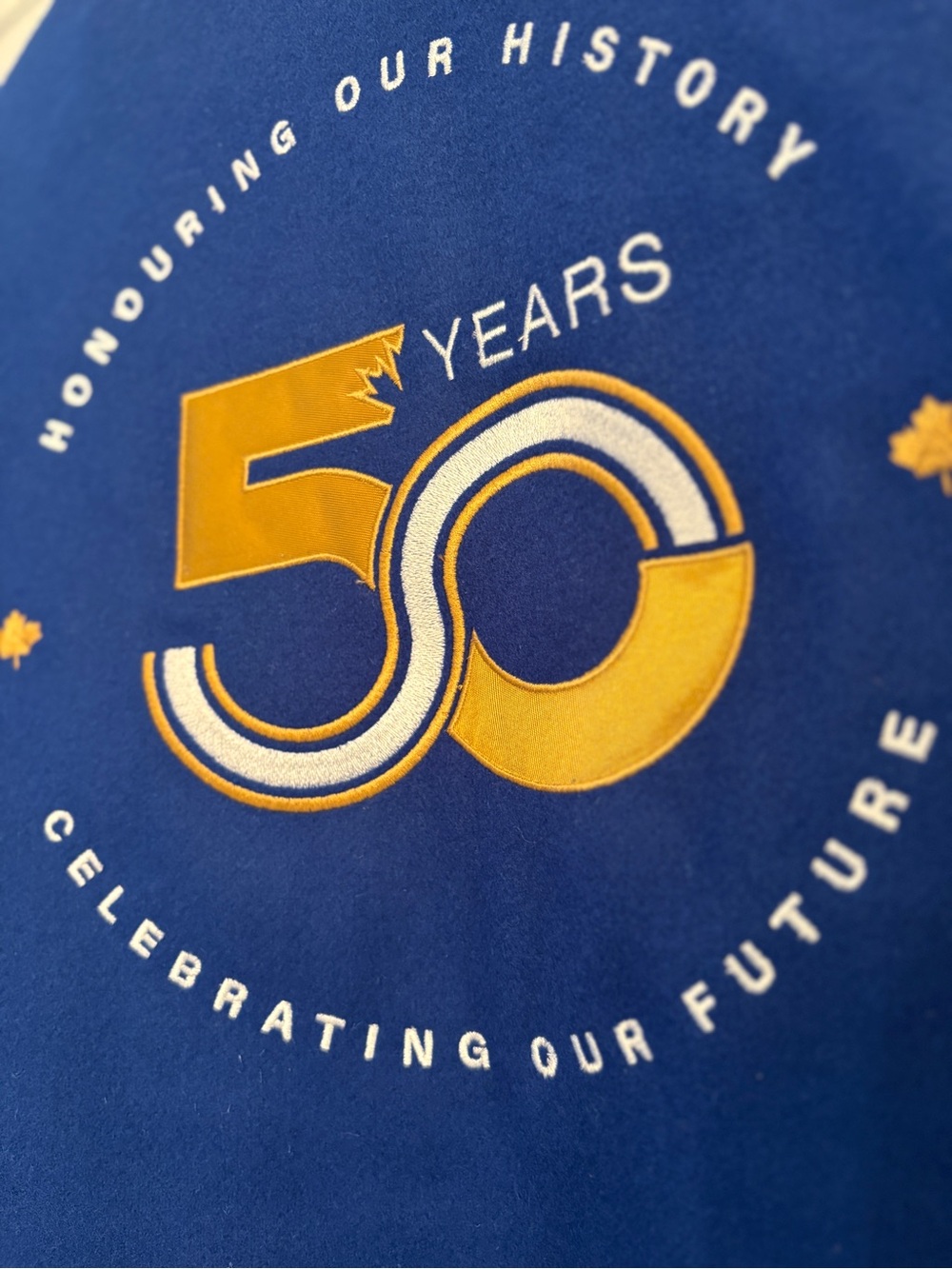 Lordco 50th Anniversary Leather Wool Varsity Jacket - Picture 9 of 12